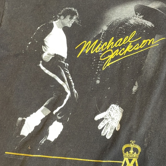 Vintage micheal jackson black  t shirt size meduim - Picture 2 of 5